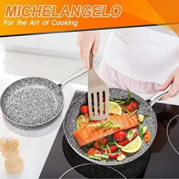 MICHELANGELO Nonstick Frying Pans Set - Safe & Versatile