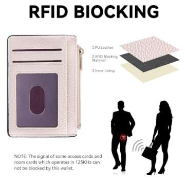 Tipmile Credit Card Holder for Women Slim Minimalist Front Pocket RFID Blocking Wallet Small Compact...