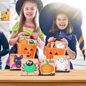 4 Pack Halloween Wooden Puzzles for Kids Boys Girls Toddlers Halloween Jigsaw Puzzles Halloween Toys for Halloween Party Favors Treat Bag Halloween Treats Prizes