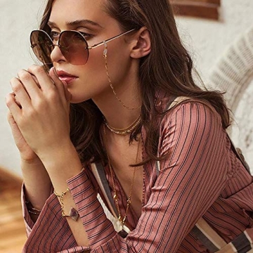 YAHPERN Stylish Mask Eyeglass Chain Holder for Women