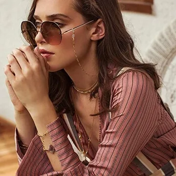 YAHPERN Stylish Mask Eyeglass Chain Holder for Women