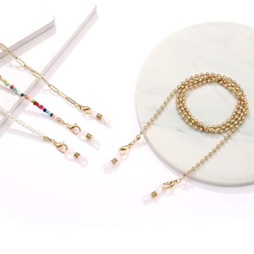 YAHPERN Stylish Mask Eyeglass Chain Holder for Women