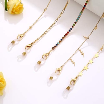 YAHPERN Stylish Mask Eyeglass Chain Holder for Women