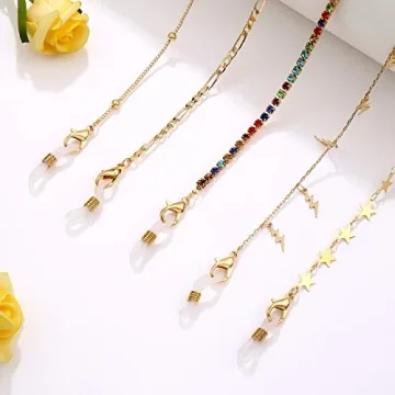 YAHPERN Stylish Mask Eyeglass Chain Holder for Women