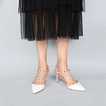 HECATER Kitten Heels Sandals for Stylish Women