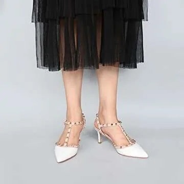 HECATER Kitten Heels Sandals for Stylish Women