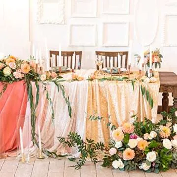 Tessco 6 Pack Glass Cylinder Vases Clear Flower Vase Floating Candle Holders Centerpiece Vases Tall Skinny Floating Candle Vases for Home Wedding Table Decorations Formal Dinners (12 x 3.35 Inch)