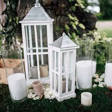 Tessco 6 Pack Glass Cylinder Vases Clear Flower Vase Floating Candle Holders Centerpiece Vases Tall Skinny Floating Candle Vases for Home Wedding Table Decorations Formal Dinners (12 x 3.35 Inch)