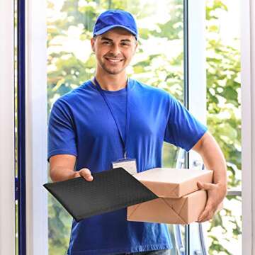 Fuxury Bubble Mailer 6x10" 25 Pack Black Bubble Mailers, Self-Seal Adhesive Padded Envelopes, Water Resistant Mailers, Shipping Envelopes for Packaging, Small Business, Mailing,Bulk#0