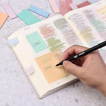 Mr. Pen- Bible Journaling Kit, Bible Study Supplies, No Bleed Bible Highlighters and Pens No Bleed, Bible Pens, Bible Journaling Kit for Gift, Bible Study Tools