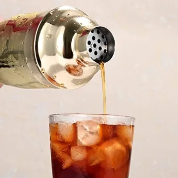 Etens Gold Cocktail Shaker - 24oz Stainless Steel Luxe Barware