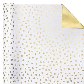 Luxurious WRAPAHOLIC Reversible Wrapping Paper - Gold Print