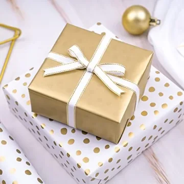 Luxurious WRAPAHOLIC Reversible Wrapping Paper - Gold Print