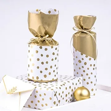 Luxurious WRAPAHOLIC Reversible Wrapping Paper - Gold Print