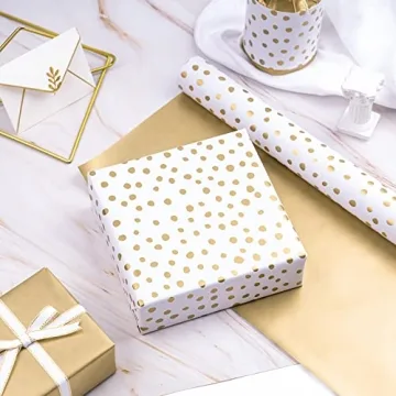 Luxurious WRAPAHOLIC Reversible Wrapping Paper - Gold Print