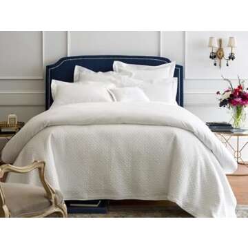Peacock Alley Lyric Percale King Sham - Luxury Bedding