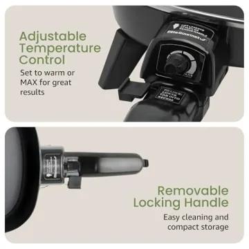 Elite Gourmet Personal Stir Fry Griddle Pan for Easy Cooking