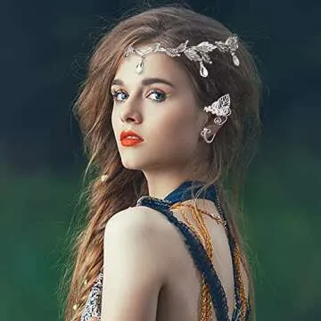 Elven Crown & Ear Cuffs - Fairy Costume Set for Cosplay