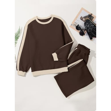 Herseas Color Block Travel Fleece Tracksuit Women