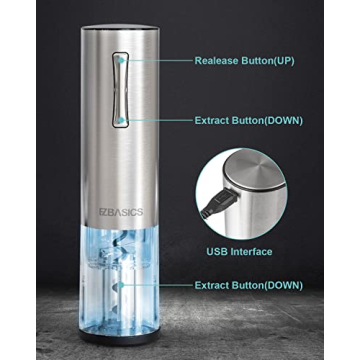 EZBASICS Electric Wine Opener Set for Wine Lovers
