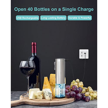 EZBASICS Electric Wine Opener Set for Wine Lovers