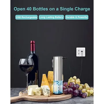 EZBASICS Electric Wine Opener Set for Wine Lovers
