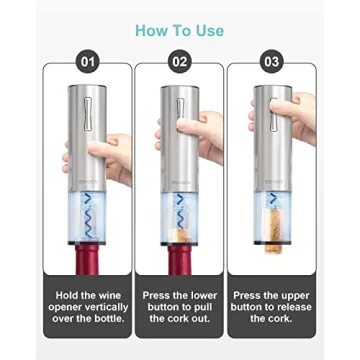 EZBASICS Electric Wine Opener Set for Wine Lovers