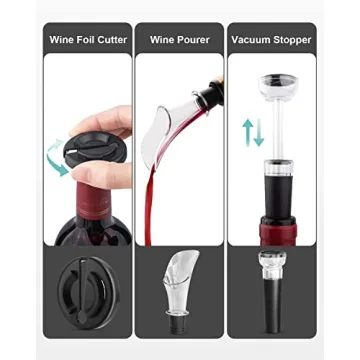 EZBASICS Electric Wine Opener Set for Wine Lovers