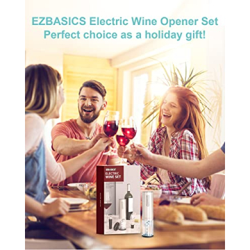 EZBASICS Electric Wine Opener Set for Wine Lovers