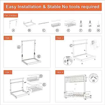 Under Sink Organizers: Pull Out Storage Solution