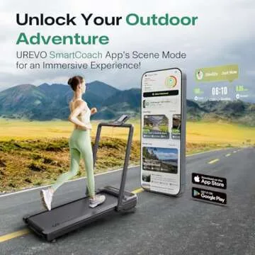 Get Fit with UREVO Smart Treadmill - 3-in-1 Foldable Fitness