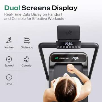 Get Fit with UREVO Smart Treadmill - 3-in-1 Foldable Fitness