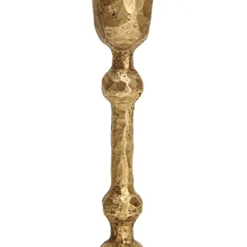 Elegant Gold Taper Candle Holders Set of 3 for Home Decor