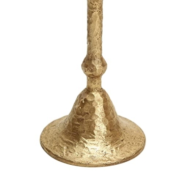 Elegant Gold Taper Candle Holders Set of 3 for Home Decor