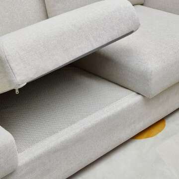 Veken Rug Gripper Pad for Hardwood Floors, Non Slip Rug Pads for Area Rugs, Thick Rug Grippers for Tile Floors, Under Carpet 2x3 Ft Anti Skid Mat, Keep Your Rugs Safe and in Place