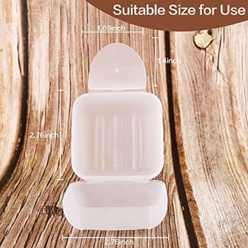 Travel-Friendly Inovat Plastic Soap Case Holder - 2 Pcs