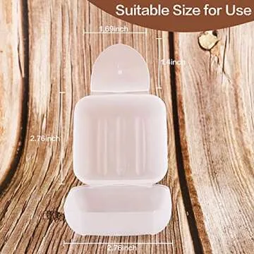 Travel-Friendly Inovat Plastic Soap Case Holder - 2 Pcs