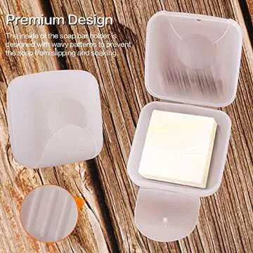 Travel-Friendly Inovat Plastic Soap Case Holder - 2 Pcs