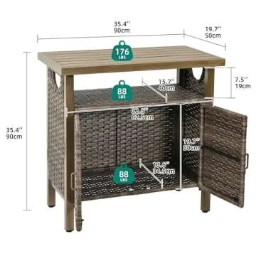 YITAHOME Outdoor Storage Cabinet - Stylish Durable Solution