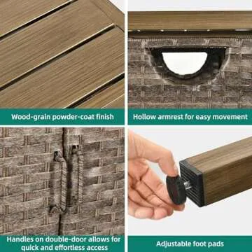 YITAHOME Outdoor Storage Cabinet - Stylish Durable Solution