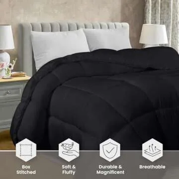 Utopia Bedding Comforter Insert - Cozy Quilted Design Queen