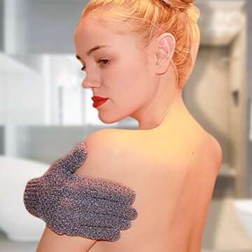Evridwear Exfoliating Dual Texture Bath Gloves - Gentle Skincare