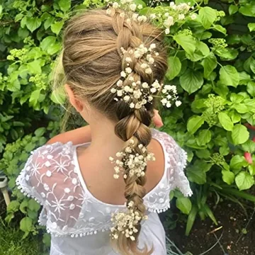 50Pcs Mini Dried Baby's Breath Flowers for Crafts