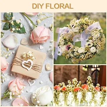 50Pcs Mini Dried Baby's Breath Flowers for Crafts