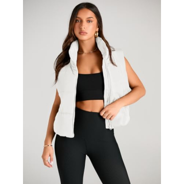 Stylish AUTOMET Puffer Vest Women Lightweight Winter Wear