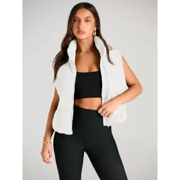 Stylish AUTOMET Puffer Vest Women Lightweight Winter Wear