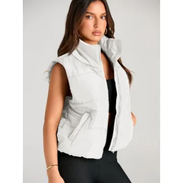 Stylish AUTOMET Puffer Vest Women Lightweight Winter Wear