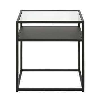 Ada 20'' Wide Square Side Table in Blackened Bronze