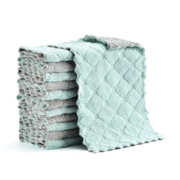 Hypermotion Microfiber Cleaning Cloths - Highly Absorbent Multi-Purpose Dish Towels (Pack of 12)
