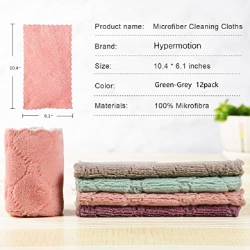 Hypermotion Microfiber Cleaning Cloths for Effortless Cleaning